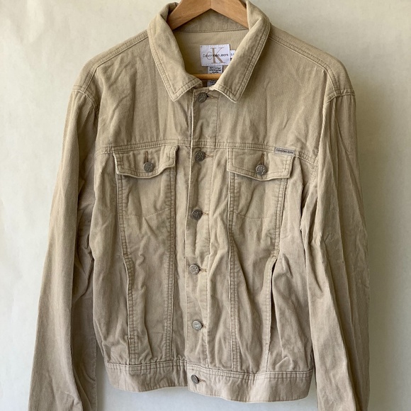 calvin klein corduroy trucker jacket